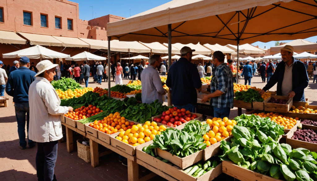 découvrez l'agriculture locale de marrakech à travers ses marchés paysans et ses circuits courts, favorisant des produits frais, locaux et durables.