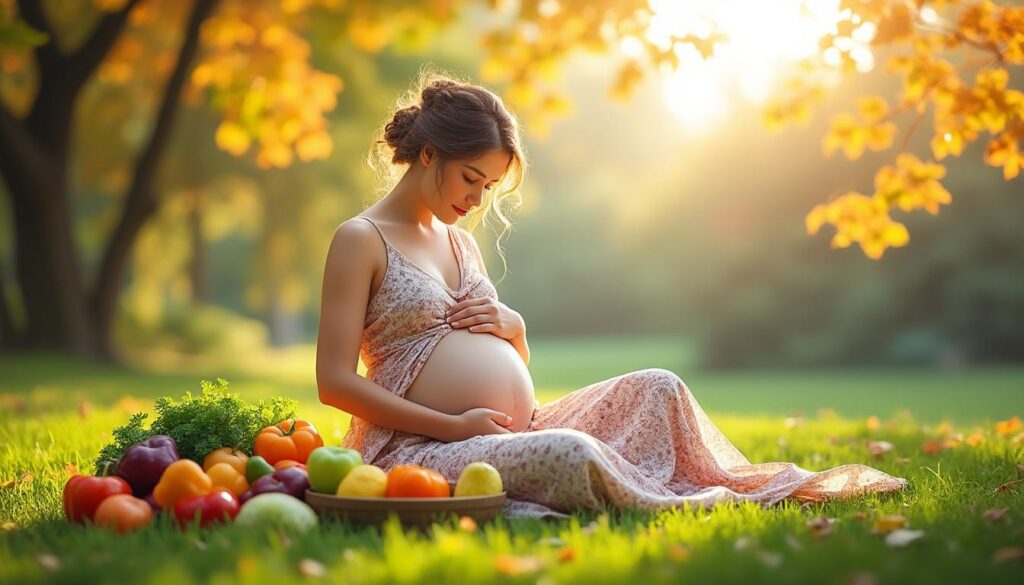 découvrez comment bien manger et mieux récupérer tout au long de votre grossesse en adaptant votre alimentation et votre rythme de vie aux saisons.