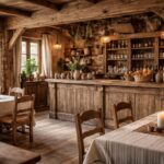 découvrez comment décorer une ferme auberge avec du mobilier campagnard comptoir de famille et des textiles en lin pour créer une ambiance chaleureuse et authentique.