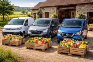 la ferme aux 5 saisons propose la livraison de ses produits frais et locaux en citroën jumpy, renault trafic et nissan nv300, alliant qualité et mobilité durable.