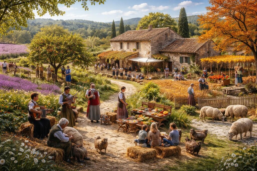 découvrez la ferme aux cinq saisons en provence, où spectacles bucoliques et animations rurales vous plongent au cœur de la nature et des traditions provençales.